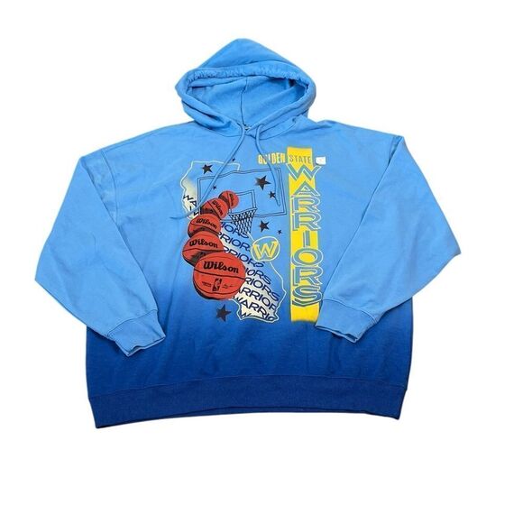 NBA Golden State Warriors Blue Gradient Hoodie, Size XXL, NWT - Picture 2 of 7